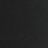 Polyester Viscose Stretch Rib Knit Fabric, 250 gsm, 110 cm — Black