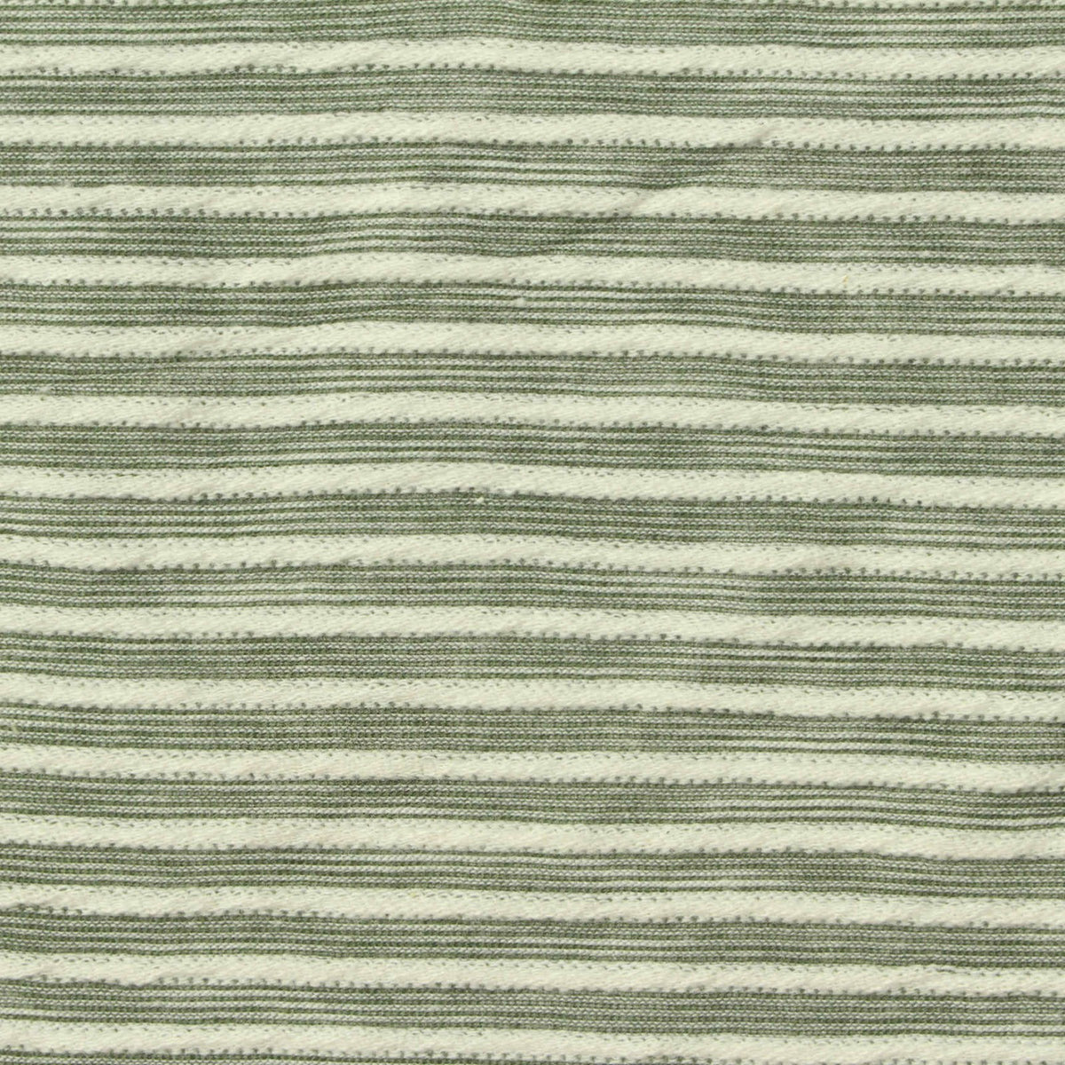 Cream Stripes Jersey Knit, Cotton-Poly