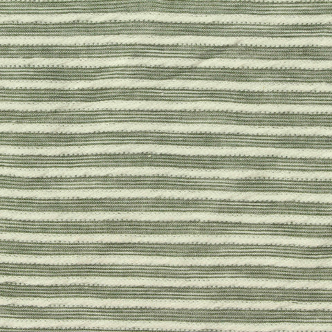 Cream Stripes Jersey Knit, Cotton-Poly