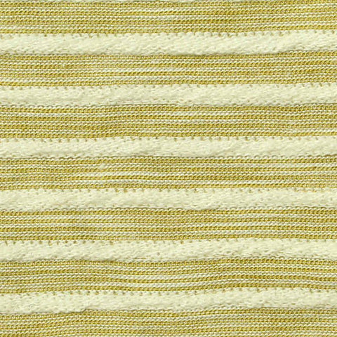 Striped Cotton Polyester Blend Jersey Knit Fabric, 165 gsm, 165 cm — Khaki