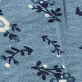 White Floral Jersey Knit, Modal — texture