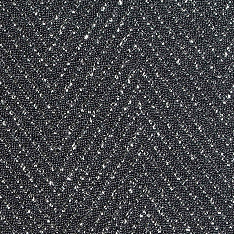 Dark Grey Chevron Jersey Knit, Nylon