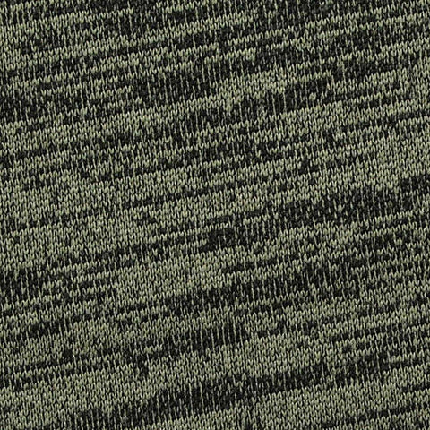 Olive Marl Interlock Knit, Polyester, 230 gsm
