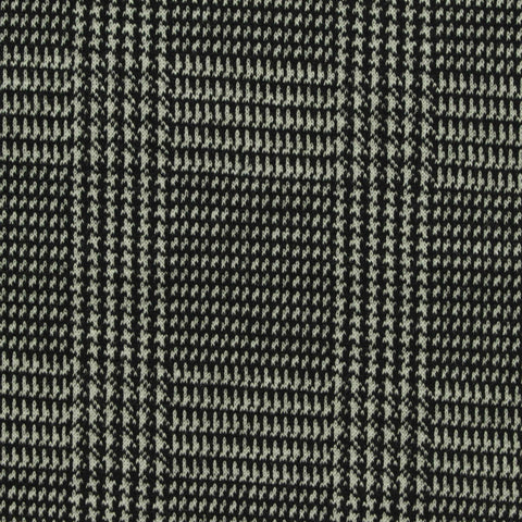 Black Houndstooth Jacquard, Poly-Viscose, 300 gsm, 165 cm