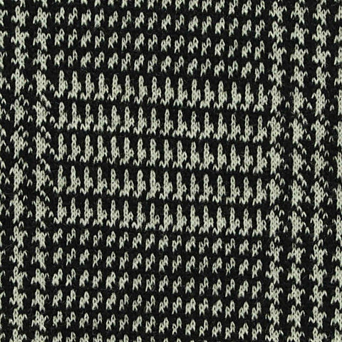 Black Houndstooth Jacquard, Poly-Viscose, 300 gsm, 165 cm