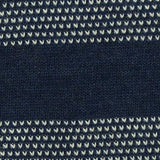Navy Horizontal-Stripe Mesh, Cotton-Poly — texture
