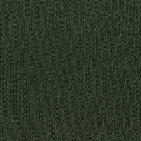 Polyester Viscose Stretch Rib Knit Fabric, 160 gsm, 140 cm — Green