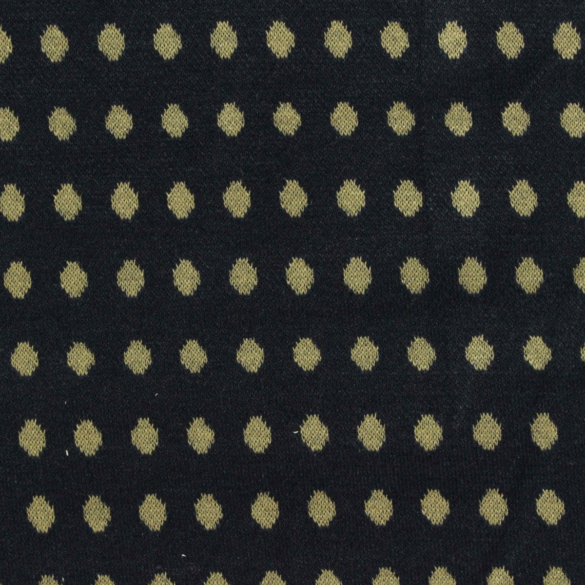 Olive Dots Interlock Knit, Poly-Viscose
