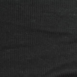 Rib Knit Fabric, 150 gsm, 157 cm — Black