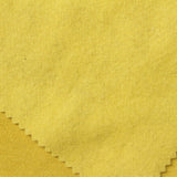 Brushed Polyester Cotton French Terry Fabric, 240 gsm, 155 cm — Yellow
