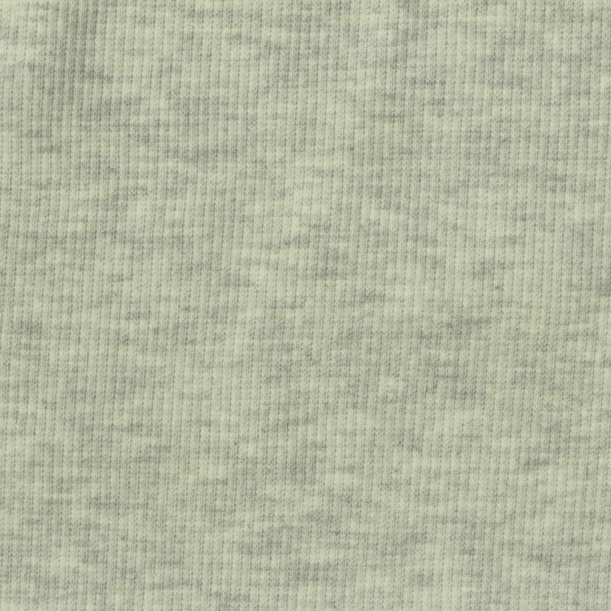 Light Grey Heathered-Marl Rib Knit, Poly-Cotton, 300 gsm