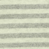 Light Grey Horizontal-Stripe Chunky Knit, Viscose-Poly