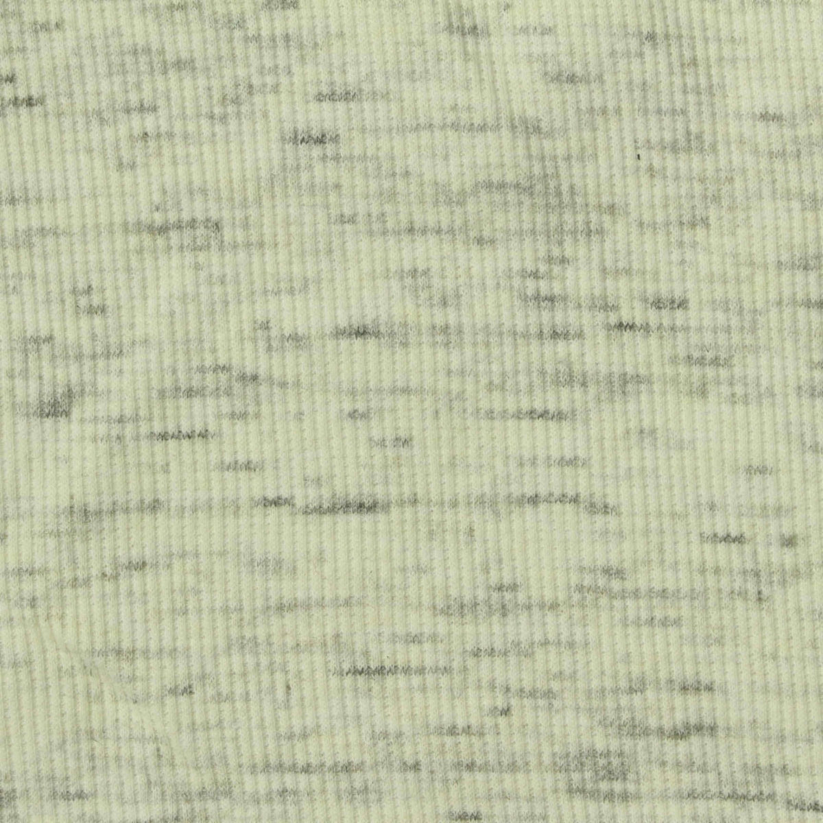 Light Yellow-Green Marl Rib Knit, Cotton-Poly