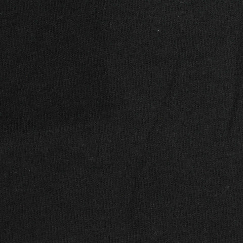 Brushed Polyester Viscose Stretch Chunky Knit Fabric, 197 gsm, 200 cm — Black