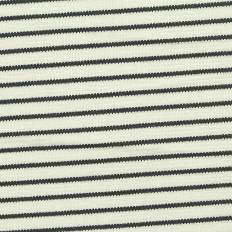 Black Horizontal-Stripe Knit, Polyester, 260 gsm, 150 cm, ref EF-256447