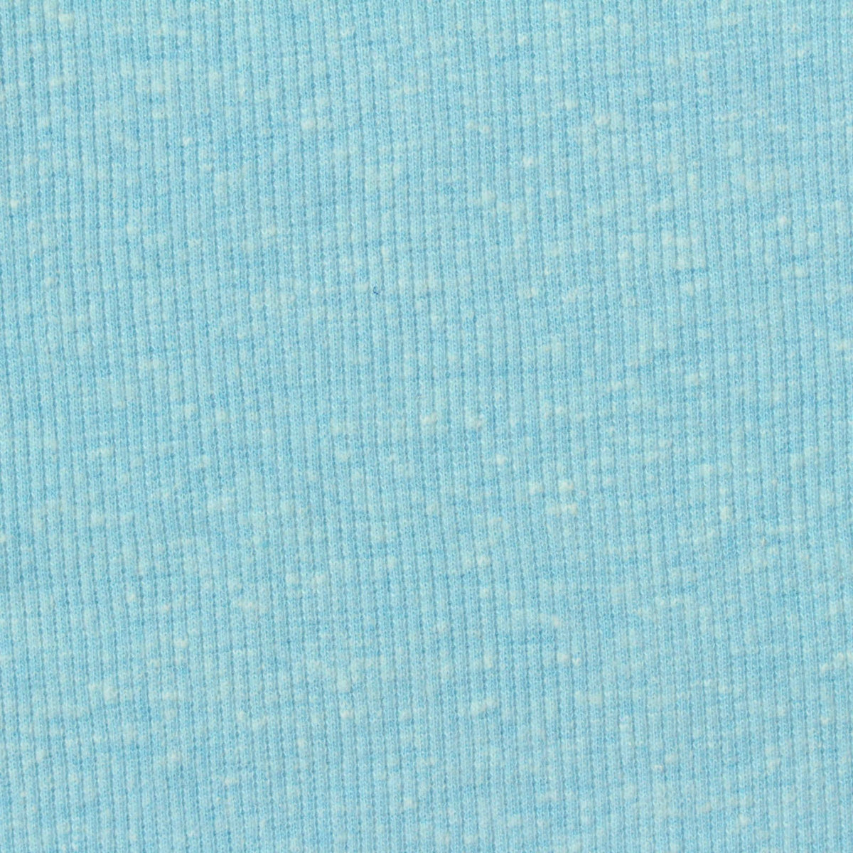 Light Blue Marl Rib Knit, Poly-Cotton, 240 gsm