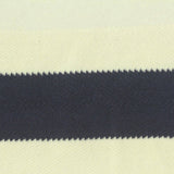Cream Horizontal-Stripe French Terry, Cotton-Poly