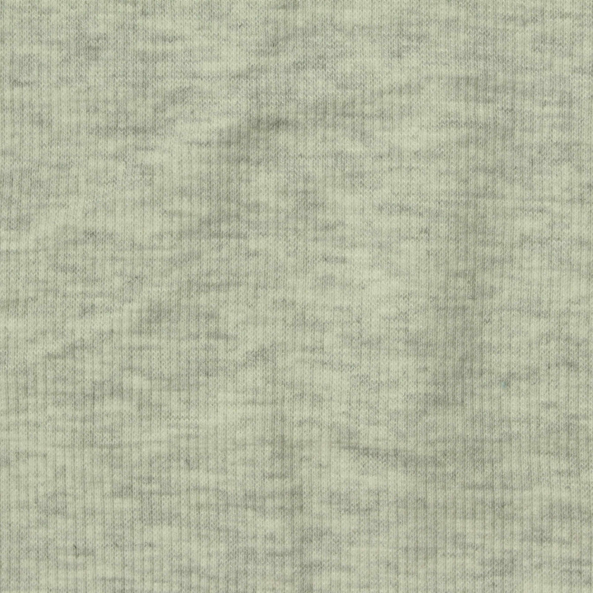 Light Grey Marl Rib Knit, Poly-Cotton, 310 gsm