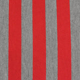 Red Vertical-Stripe Jersey Knit, Poly-Viscose