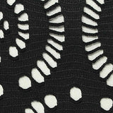 Polyester Stretch Lace Fabric, 190 gsm, 150 cm — Black — texture