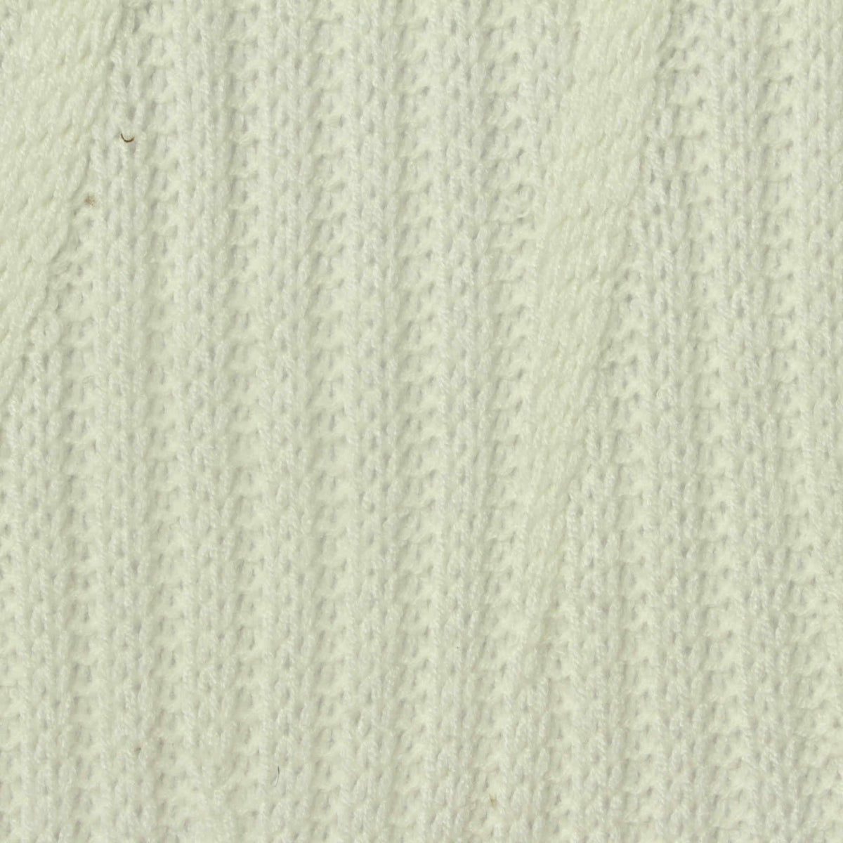 Jacquard Viscose Polyester Blend Pointelle Knit Fabric, 320 gsm, 150 cm — White