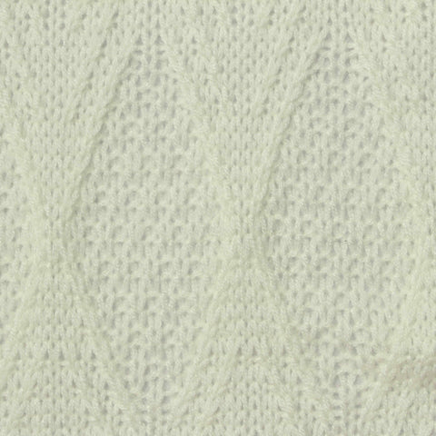 Cream Tone-on-Tone Pointelle Knit, 267 gsm