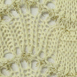 Cream Sparkle Pointelle Knit, Poly-Cotton — texture