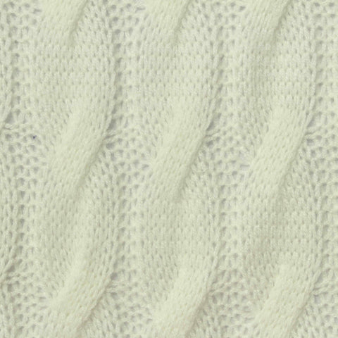 Cream Openwork Pointelle Knit, 240 gsm