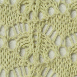 Light Yellow Openwork Pointelle Knit, Poly-Cotton — texture