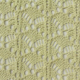 Light Yellow Openwork Pointelle Knit, Poly-Cotton