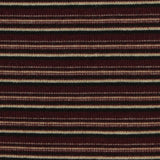 Dark Red Horizontal-Stripe Rib Knit, Cotton-Viscose