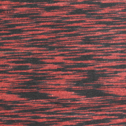 Red Marl Scuba Knit, Cotton-Poly