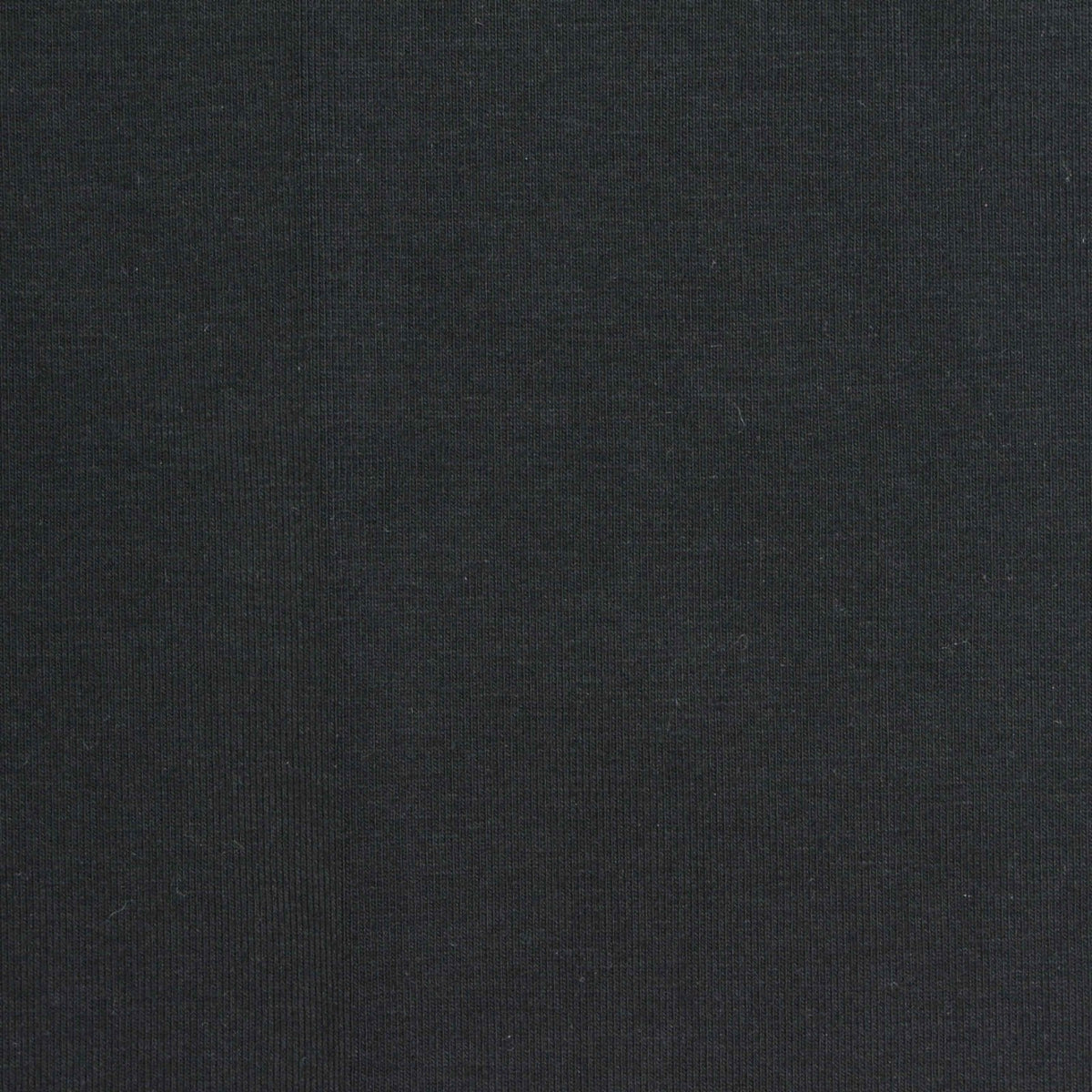 Cotton Stretch Jersey Knit Fabric, 220 gsm, 185 cm — Black