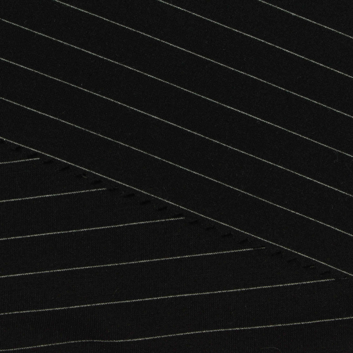 White Pinstripe Ponte Knit, Viscose-Nylon