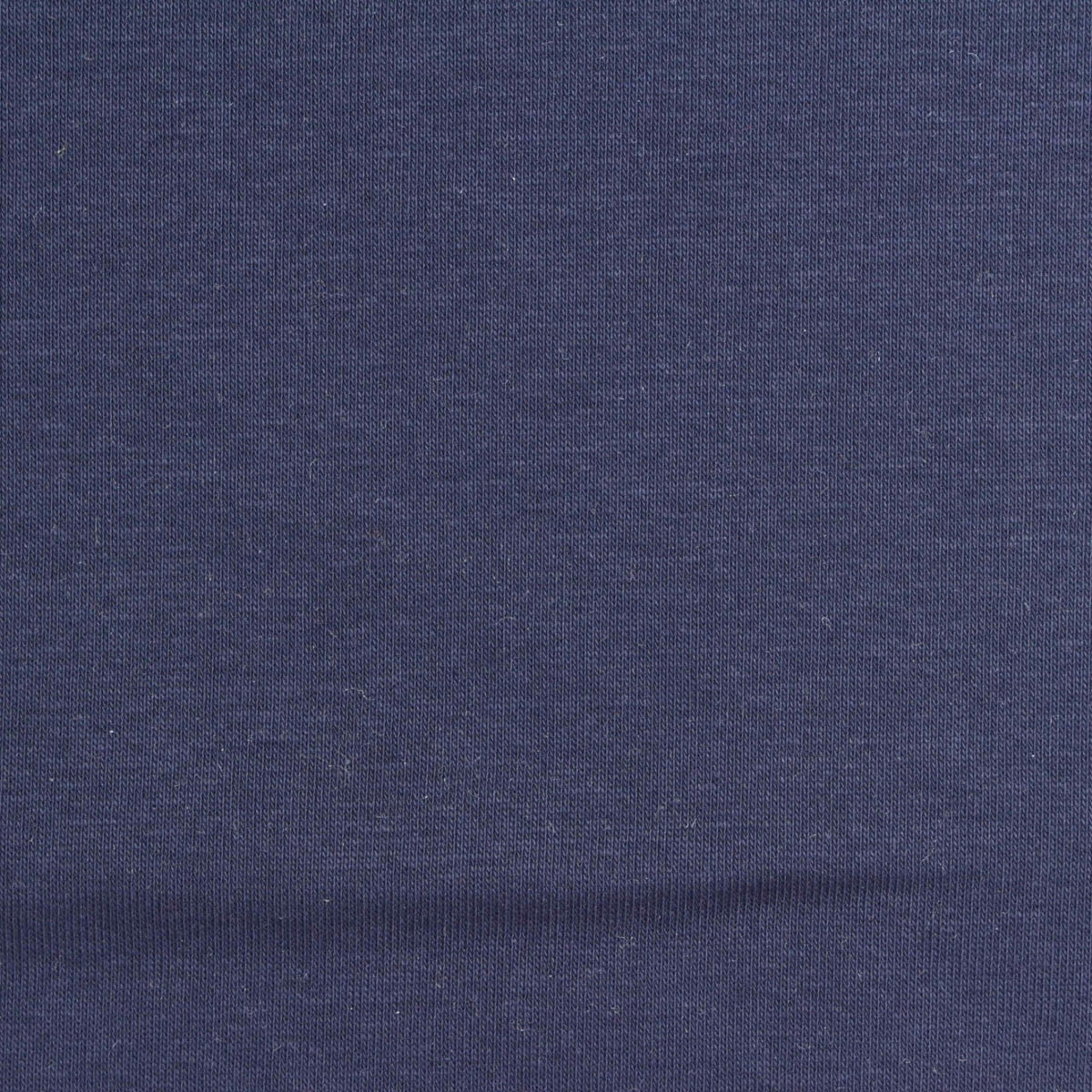 Cotton Polyester Rib Knit Fabric, 240 gsm, 175 cm — Navy