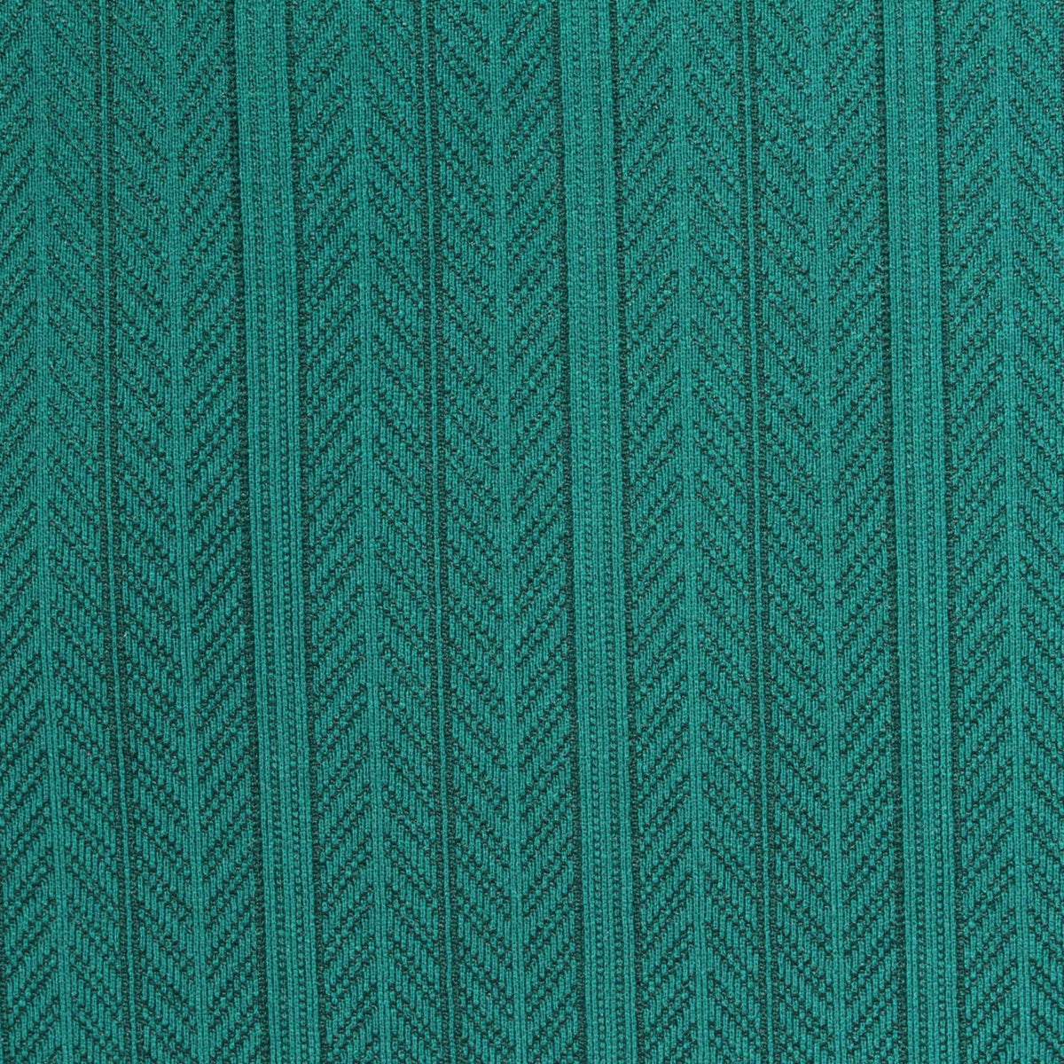 Teal Vertical-Stripe Scuba Knit, Polyester