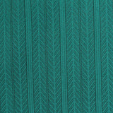 Teal Vertical-Stripe Scuba Knit, Polyester