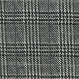 Black Plaid Jacquard, Poly-Viscose