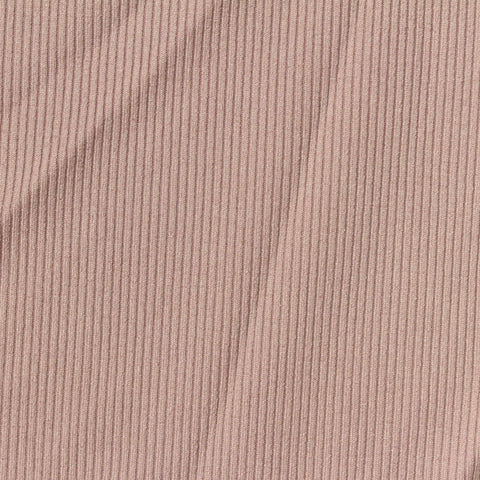 Polyester Stretch Rib Knit Fabric, 270 gsm, 150 cm — Pink