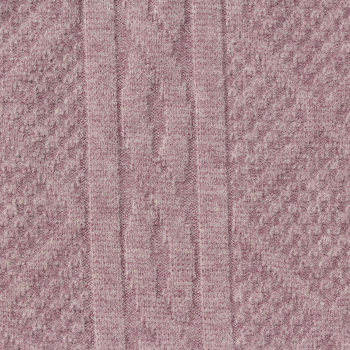 Pink Marl Rib Knit, Viscose-Poly, 450 gsm