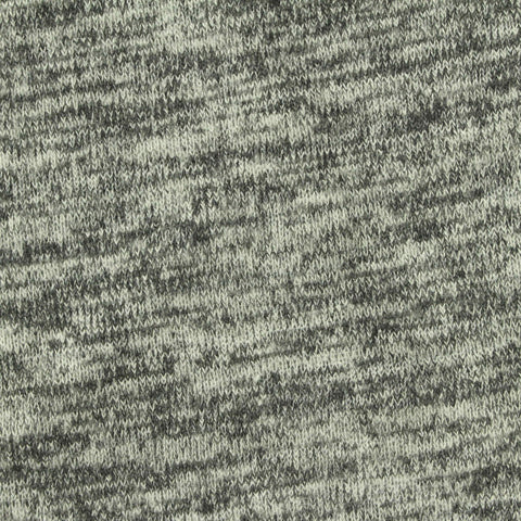 Brushed Polyester Viscose Stretch Chunky Knit Fabric, 200 gsm, 150 cm — Grey