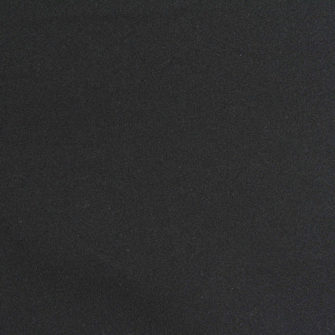 Nylon Stretch Ponte Knit Fabric, 190 gsm, 152 cm — Black