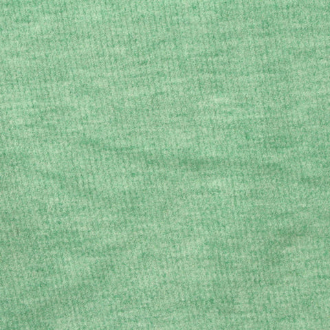 Light Green Marl Interlock Knit, Poly-Viscose, 420 gsm
