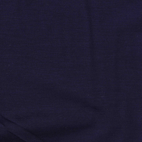 Viscose Nylon Stretch Ponte Knit Fabric, 200 gsm, 155 cm — Navy
