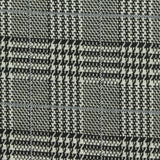 Black Houndstooth Jacquard, Poly-Viscose