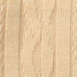 Beige Chevron Rib Knit, Viscose-Poly — texture