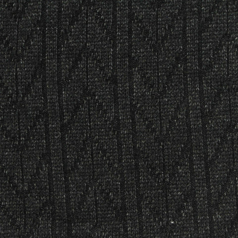 Jacquard Viscose Polyester Blend Stretch Rib Knit Fabric, 500 gsm, 160 cm — Grey