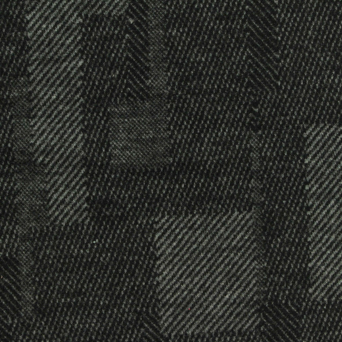 Dark Grey Herringbone Jacquard, Poly-Viscose