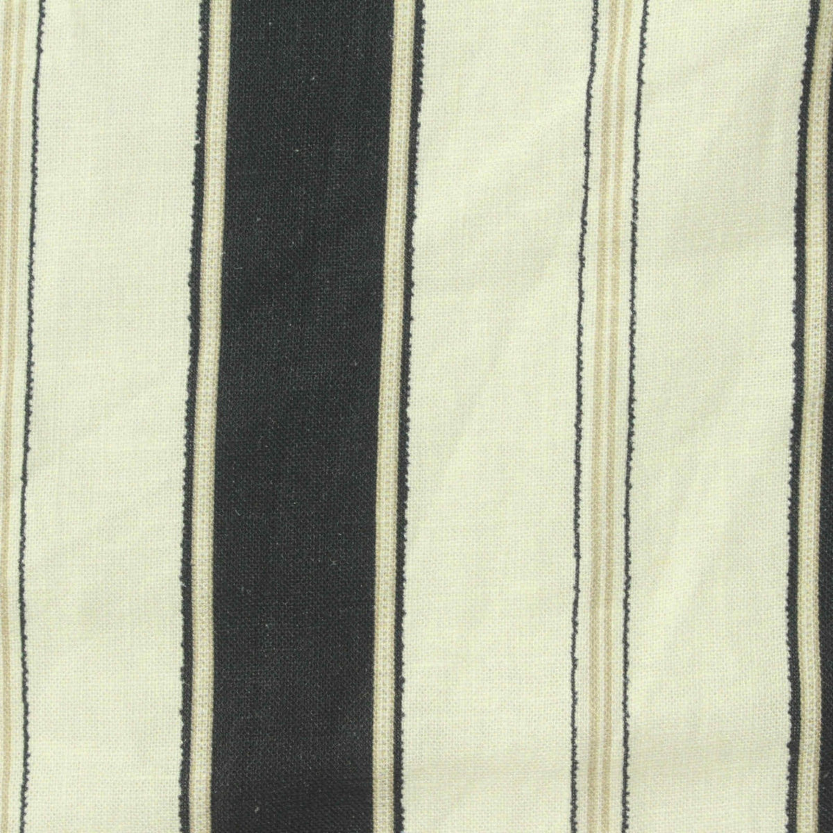Dark Grey Vertical-Stripe Woven, Linen-Viscose