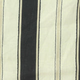 Dark Grey Vertical-Stripe Woven, Linen-Viscose
